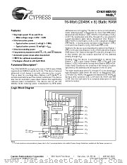 CY62168DV30L-70BVXI datasheet pdf Cypress