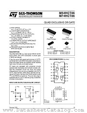 M74HCT86C1R datasheet pdf ST Microelectronics