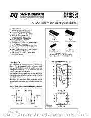 M74HC09C1R datasheet pdf ST Microelectronics