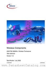 TDA5250 datasheet pdf Infineon