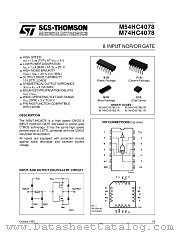 M74HC4078C1R datasheet pdf ST Microelectronics