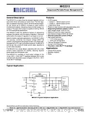 MIC2213-2.85BML datasheet pdf Micrel Semiconductor
