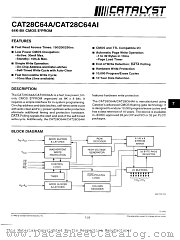 CAT28C64AI-15 datasheet pdf Catalyst Semiconductor