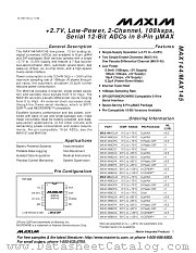 MAX144AMJA datasheet pdf MAXIM - Dallas Semiconductor
