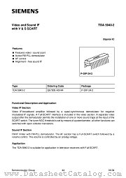 TDA5940 datasheet pdf Siemens