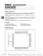 MSM58292 datasheet pdf OKI electronic componets