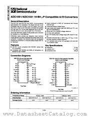 ADC1021CCJ datasheet pdf National Semiconductor