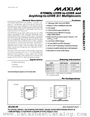 MAX9177ETB datasheet pdf MAXIM - Dallas Semiconductor