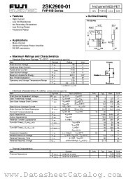 2SK2900 datasheet pdf Fuji Electric