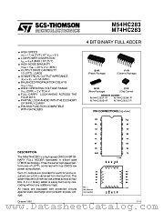 M74HC283C1R datasheet pdf ST Microelectronics