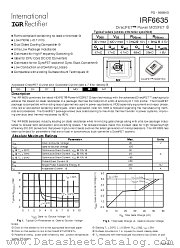 IRF6635 datasheet pdf International Rectifier