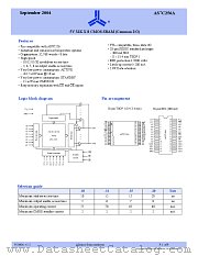 AS7C256A-10JC datasheet pdf Alliance Semiconductor