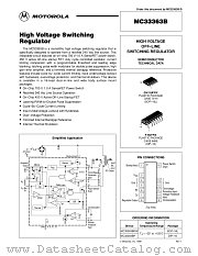 MC33363BP datasheet pdf ON Semiconductor