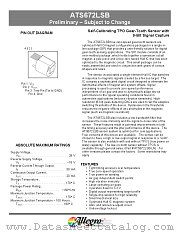 ATS672LSB-HT datasheet pdf Allegro MicroSystems
