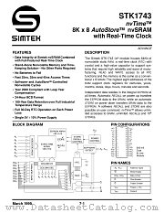 STK1743-D25I datasheet pdf SIMTEK