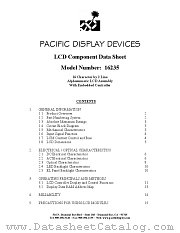 16235FST datasheet pdf Pacific Display Devices