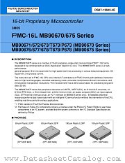 MB90677PF datasheet pdf Fujitsu Microelectronics