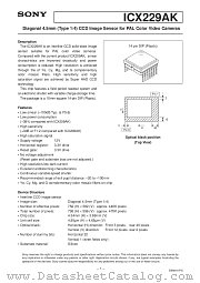 ICX229 datasheet pdf SONY