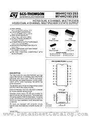 M54HC253M1R datasheet pdf ST Microelectronics