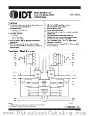 IDT70V38L15PFI datasheet pdf IDT