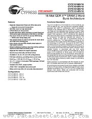 CY7C1310BV18-250BZC datasheet pdf Cypress