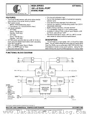 IDT7006L25G datasheet pdf IDT