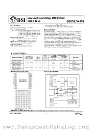 BS616LV4016EIG70 datasheet pdf Brilliance Semiconductor