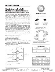 MC74LVXT4066D datasheet pdf ON Semiconductor