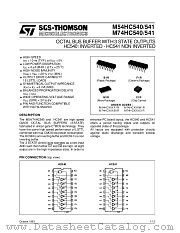 M54HC541M1R datasheet pdf ST Microelectronics