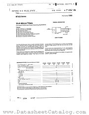 BTA22B datasheet pdf General Electric Solid State
