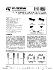 M74HC374C1R datasheet pdf ST Microelectronics