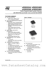 UPSD3234BV-40U1T datasheet pdf ST Microelectronics