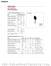 2SC4529 datasheet pdf Hitachi Semiconductor