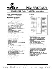 PIC16F870/L datasheet pdf Microchip