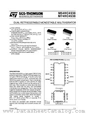 M74HC4538C1R datasheet pdf ST Microelectronics