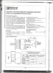 ADC080X datasheet pdf National Semiconductor