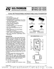 M74HC123AC1R datasheet pdf ST Microelectronics
