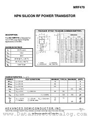 MRF479 datasheet pdf Advanced Semiconductor
