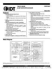 IDT79RV5000250BS272 datasheet pdf IDT