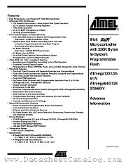 ATMEGA2561 datasheet pdf Atmel