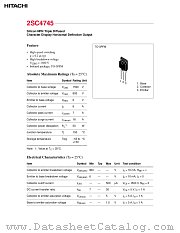 2SC4745 datasheet pdf Hitachi Semiconductor