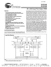 CY7C139-35JC datasheet pdf Cypress