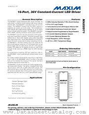 MAX6971AUG datasheet pdf MAXIM - Dallas Semiconductor