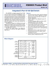 KS8995X datasheet pdf Micrel Semiconductor