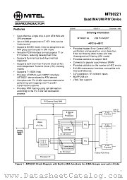 MT90221AL datasheet pdf Mitel Semiconductor