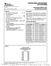 CD74HCT4066MG4 datasheet pdf Texas Instruments