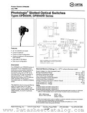 OPB943W55 datasheet pdf Optek Technology