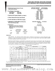 54LS299 datasheet pdf Texas Instruments