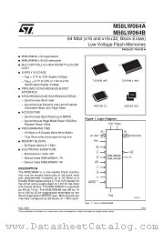 M58LW064B150NH6T datasheet pdf ST Microelectronics