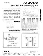 MX7524CD datasheet pdf MAXIM - Dallas Semiconductor